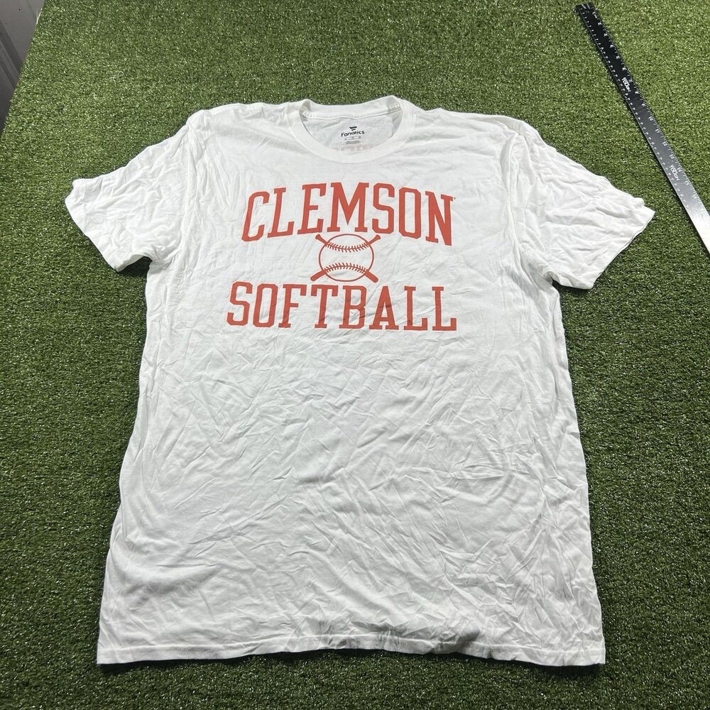 Fanatics Clemson Tigers Softball Whitesides #11 White Shirt XL NWOT